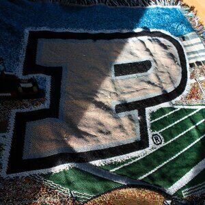 Purdue Boilermakers Shawl Blanket (Vintage / Retro Style)